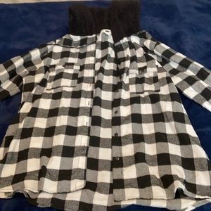 PLAIDED HOODIE SIZE XL/EG